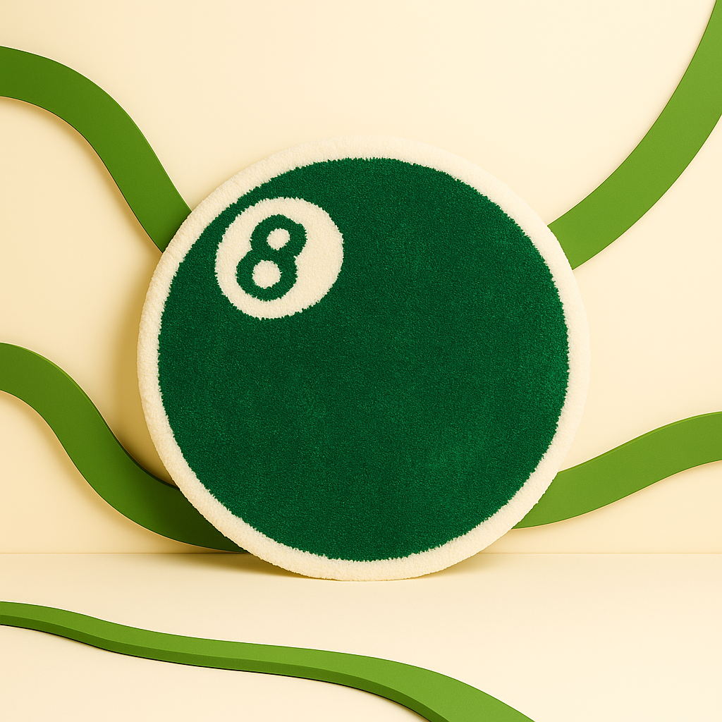 Green 8-Ball Rug