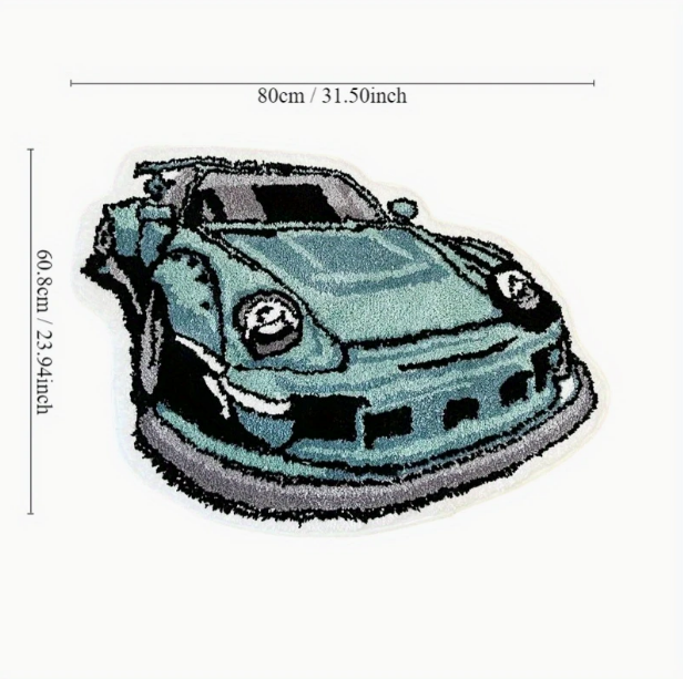 Vintage Porsche Rug