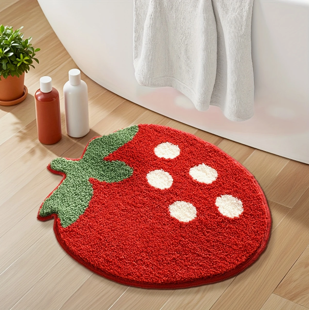 Fluffy Strawberry Rug