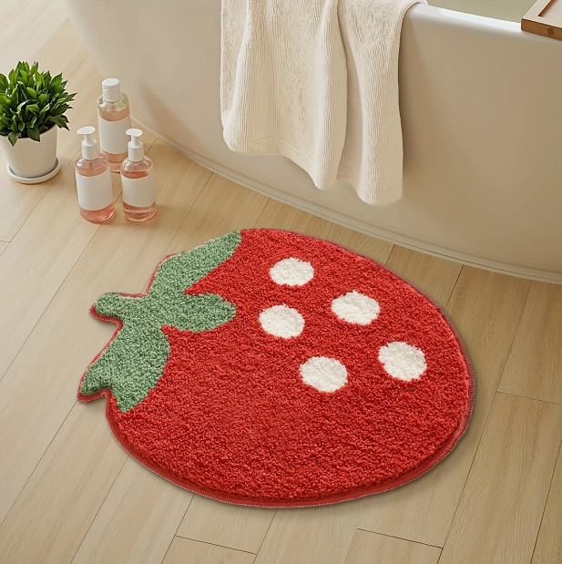 Fluffy Strawberry Rug