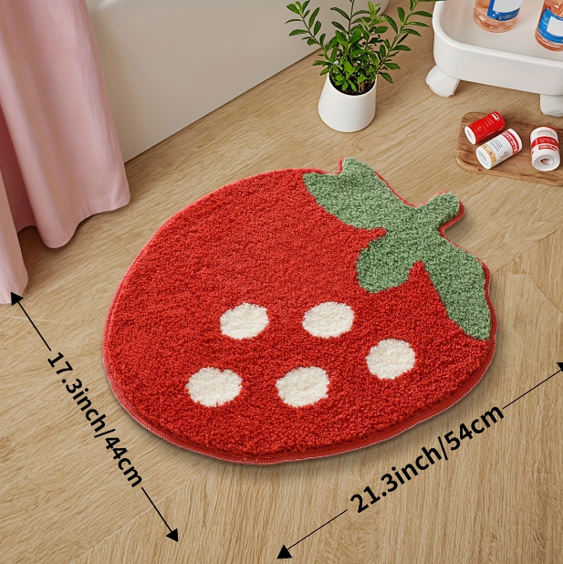 Fluffy Strawberry Rug