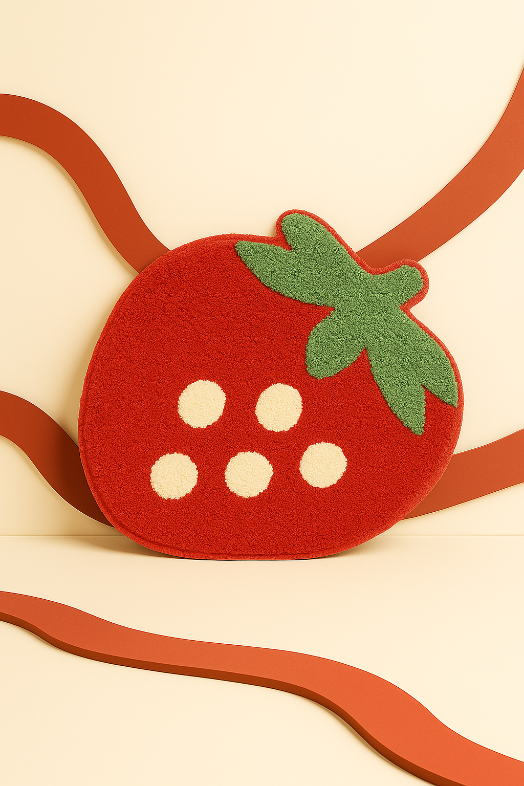 Fluffy Strawberry Rug