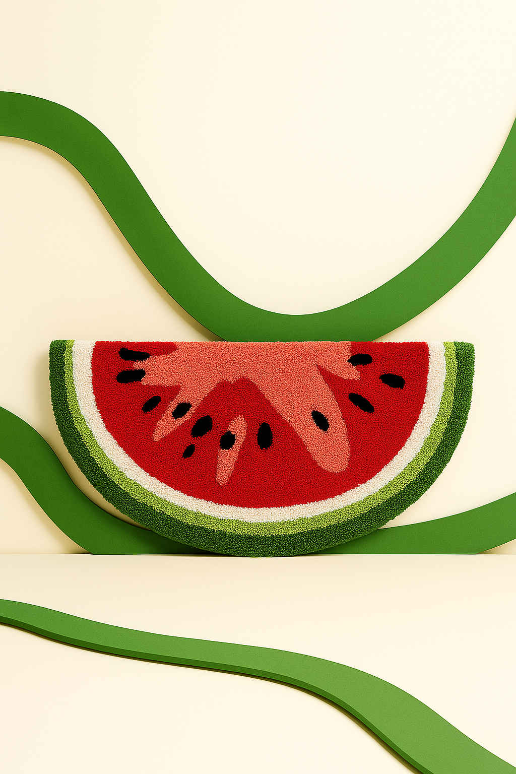 Ultra-Soft Watermelon Rug