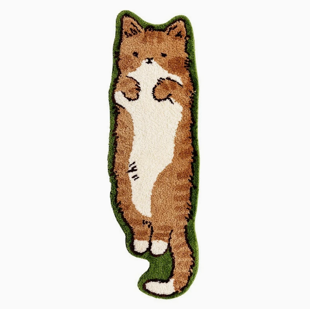The Brown Cat Rug Alone