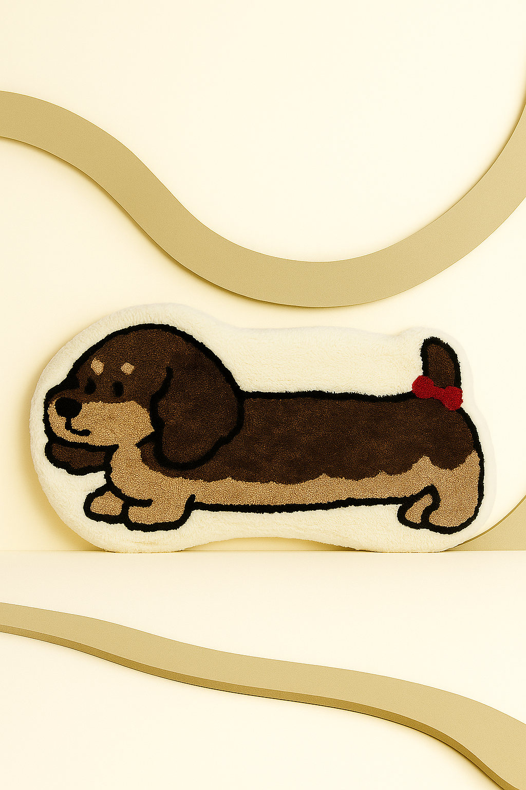 Adorable Dachshund Dog Rug