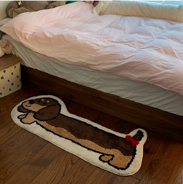 Adorable Dachshund Dog Rug